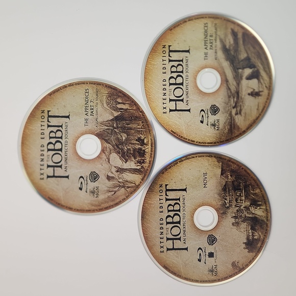 EXTENDED EDITION THE HOBBIT: AN UNEXPECTED JOURNEY 3 Blu Ray set MINT CONDITION - Picture 11 of 15